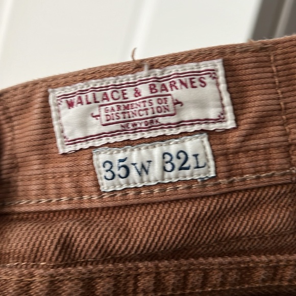 Wallace & Barnes Brown Corduroy Pants 35x32 - Picture 2 of 2